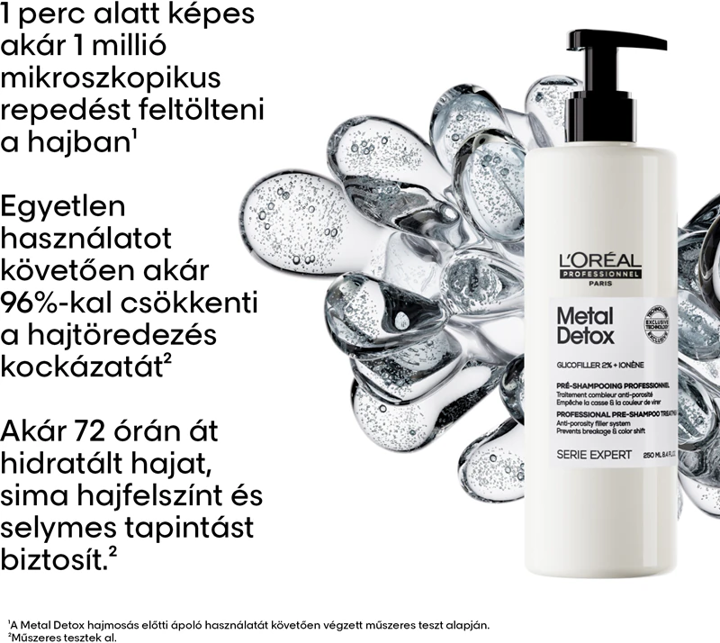 LP Metal Detox fémrészecskék elleni sampon előtti előkezelő 250ml_2