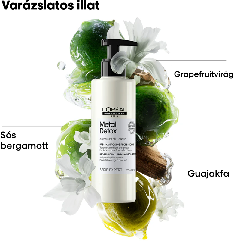 LP Metal Detox fémrészecskék elleni sampon előtti előkezelő 250ml_3
